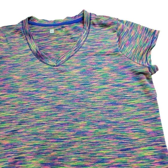 Xersion feathered athletic vneck shirt L - Picture 3 of 5